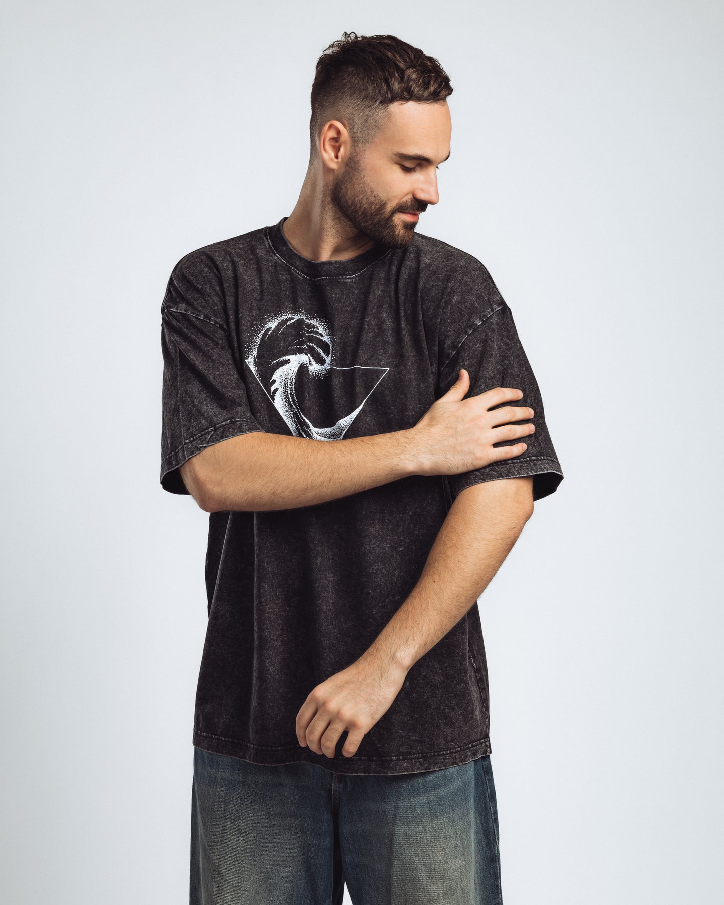 Black Washed Oversize Premium T-Shirt