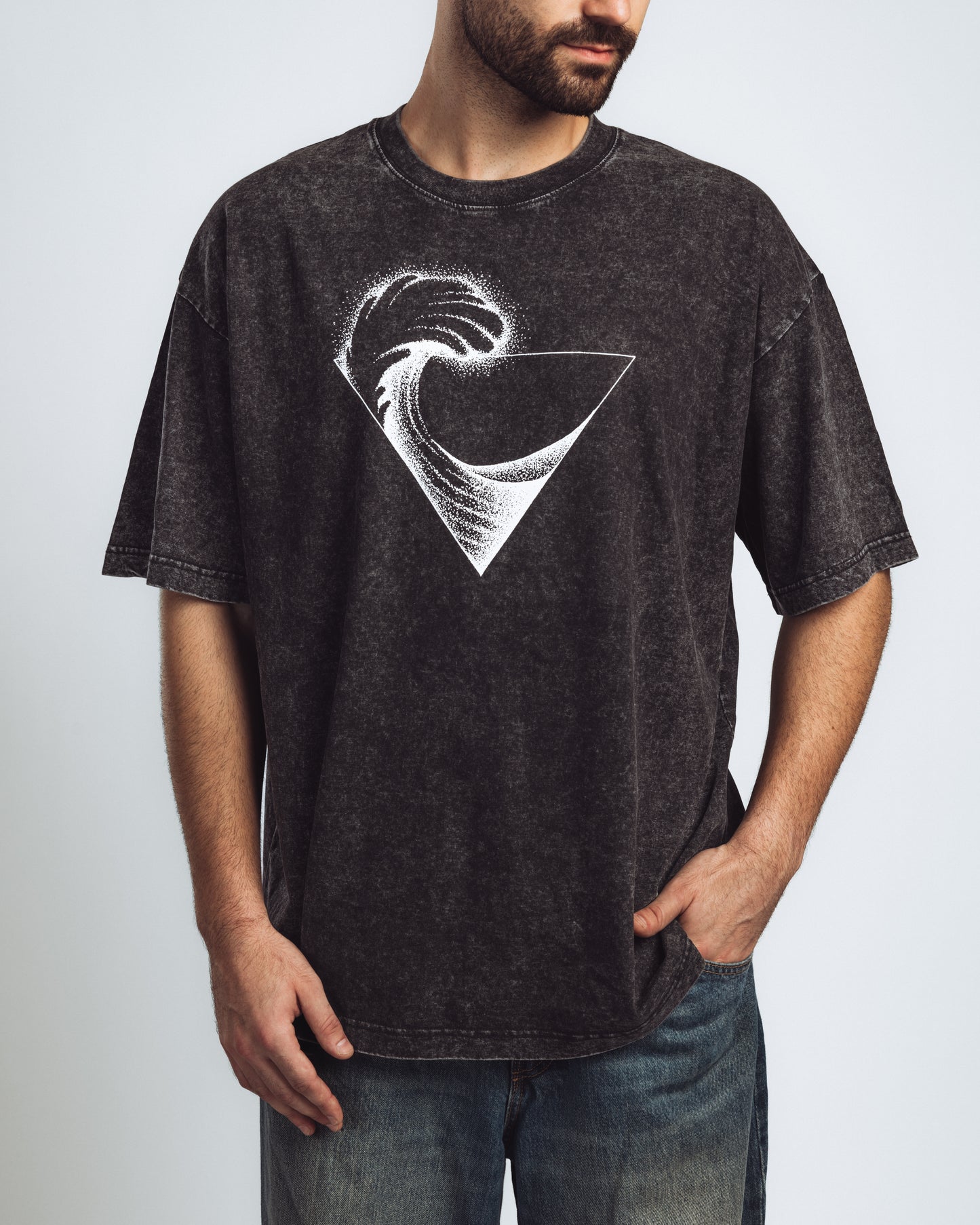 Black Washed Oversize Premium T-Shirt