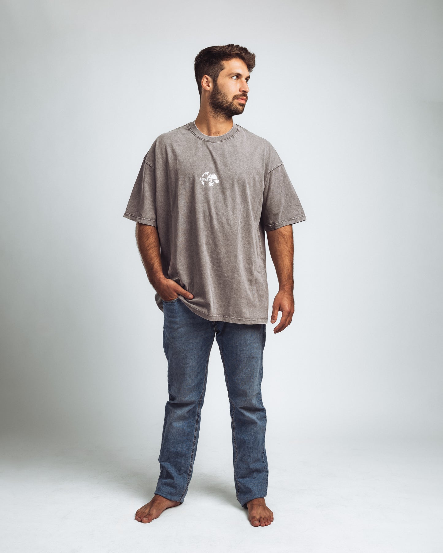 Gray Oversize Premium T-Shirt
