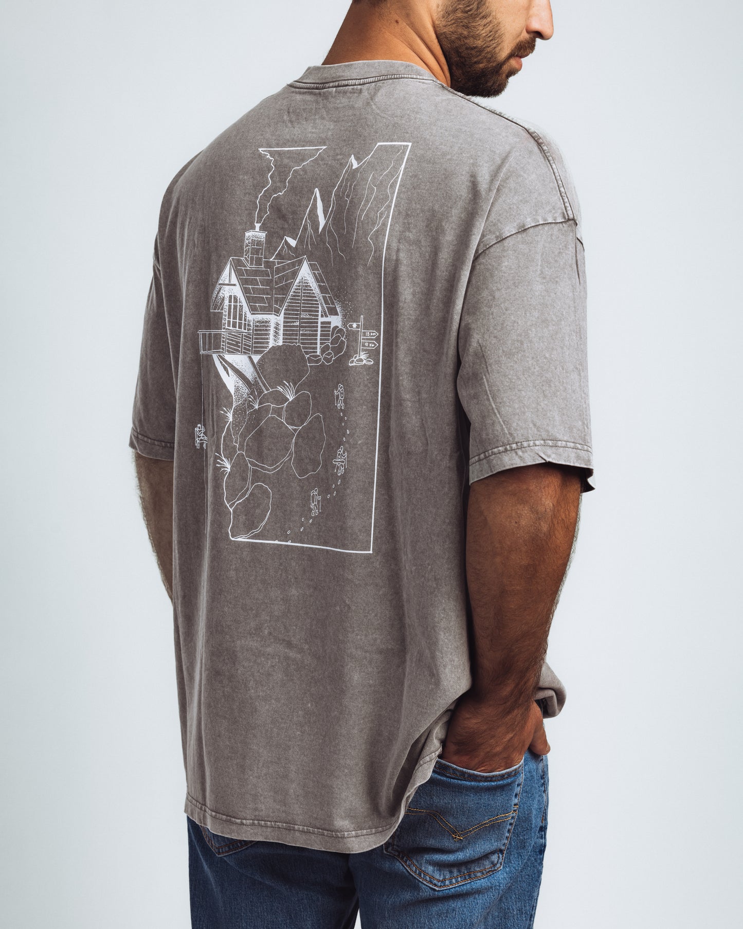 Gray Oversize Premium T-Shirt