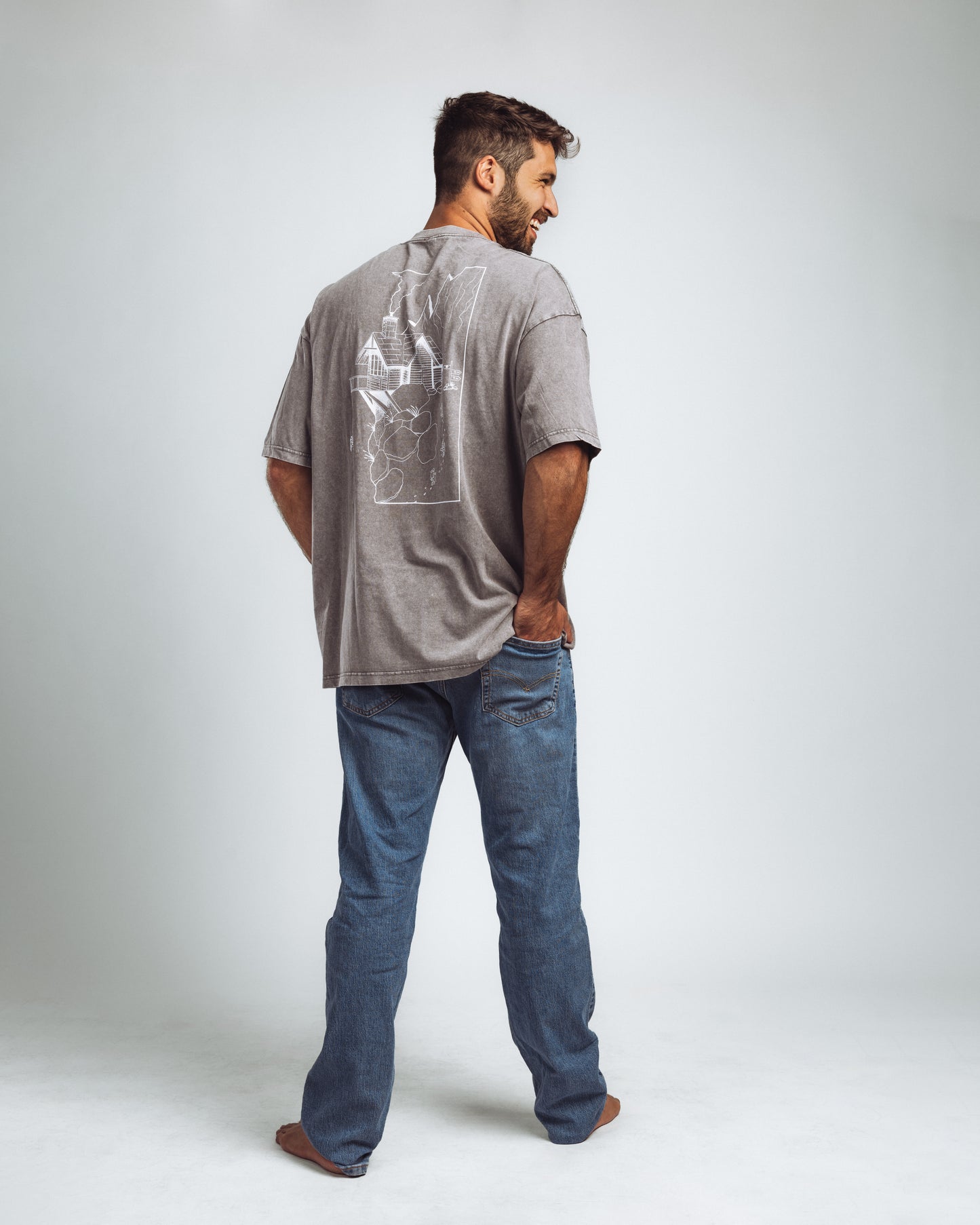 Gray Oversize Premium T-Shirt