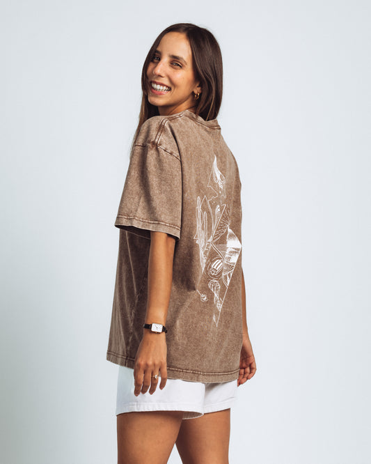 Brown Oversize Premium T-Shirt